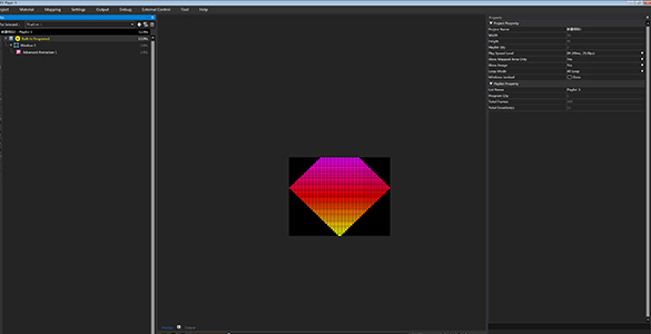 Custom lighting design simulation on a computer screen